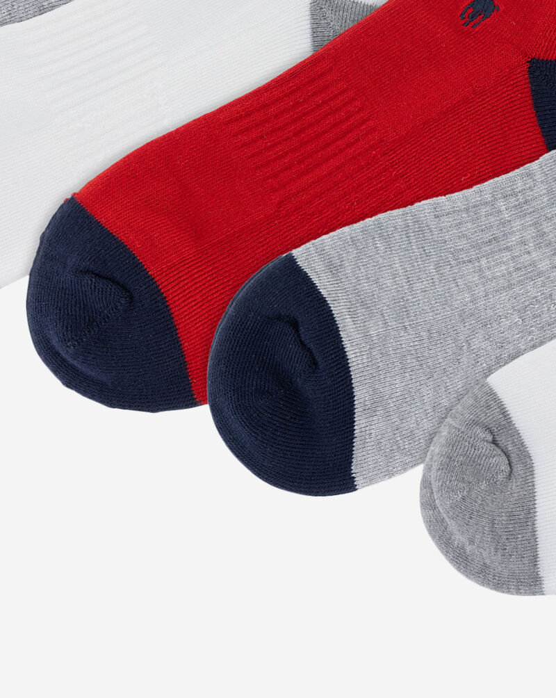 Polo Ralph Lauren USA 6Pk Quarter Socks (L) 824591PK3-499 Multi 3