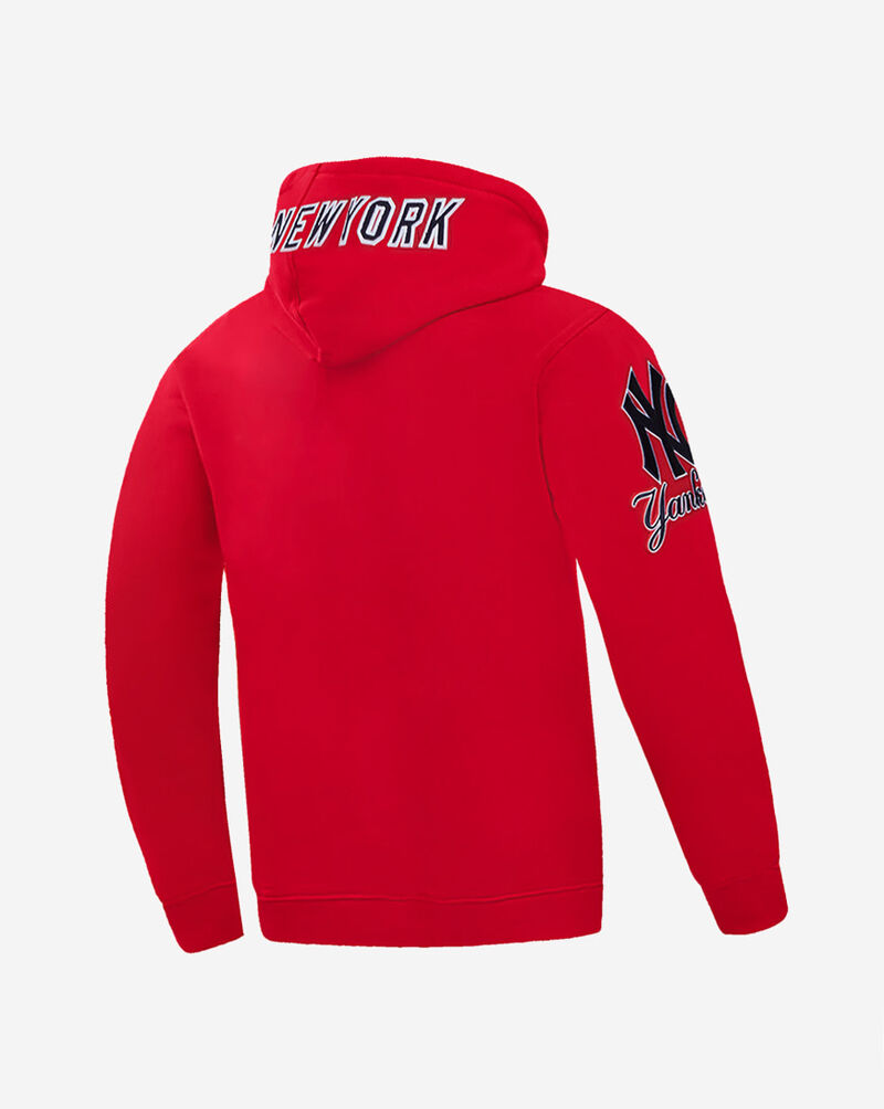 PRO STANDARD New York Yankees Classic Chenille Double Knit Pull Over Hoodie LNY531152-RED Red 3