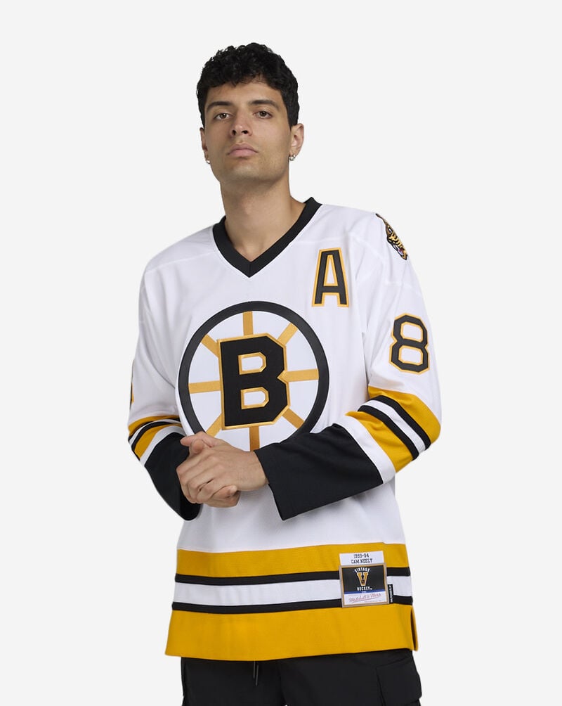 Mitchell  Ness Boston Bruins Neely Power Play Player Jersey JY9001-BBNWHIT White 1