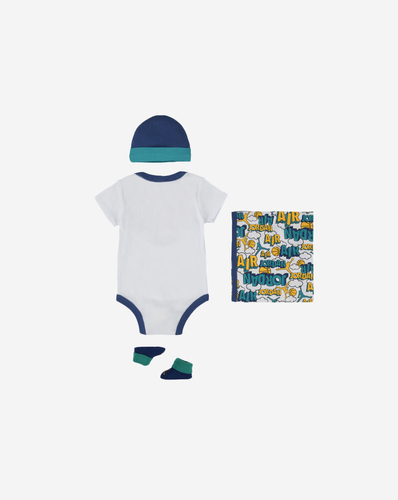 Jordan Infant 4PC Blanket Set NJ0543-001 White 2