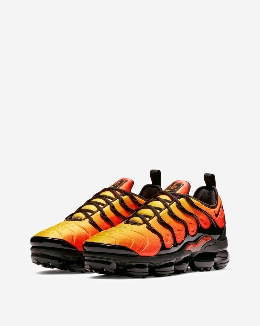 Vapormax plus black orange 2025 crimson