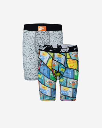 Big Kids' 2PK Printed Long Boxer Briefs