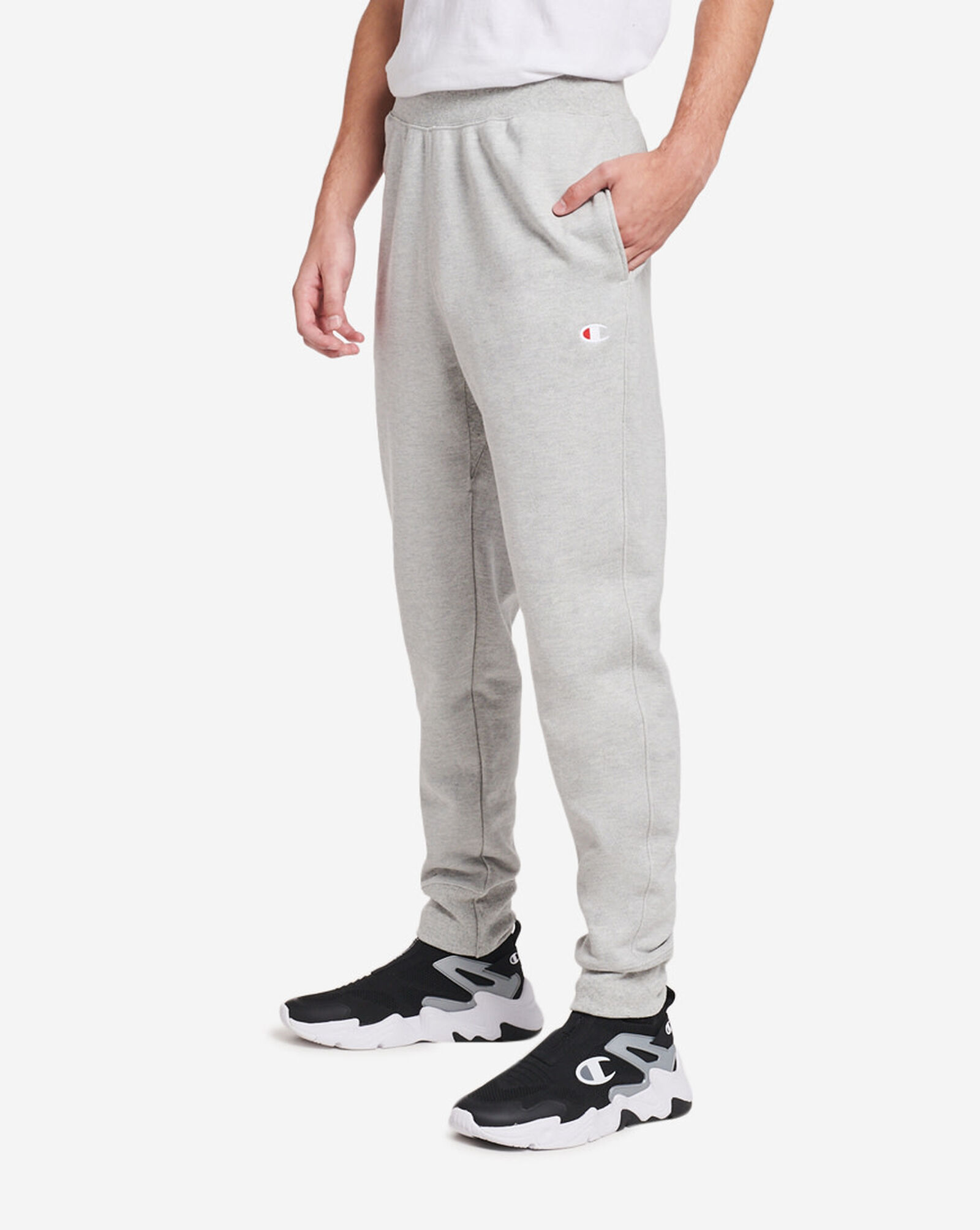 Shop Champion Reverse Weave Joggers GF01Y06146-1LC grey