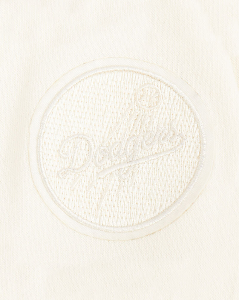 PRO STANDARD Big Girls' Los Angeles Dodgers Neutral Fleece Crewneck LLDBC315038-EGG cream 4