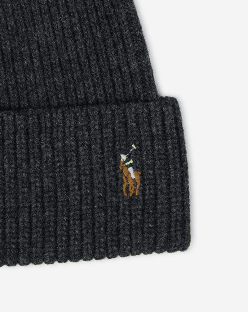 Polo Ralph Lauren Signature Cuff Hat PC0483-032 Grey 2