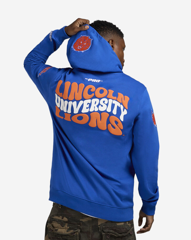 PRO STANDARD Lincoln University Retro Waves Hoodie CLP570082-RYB Blue 2
