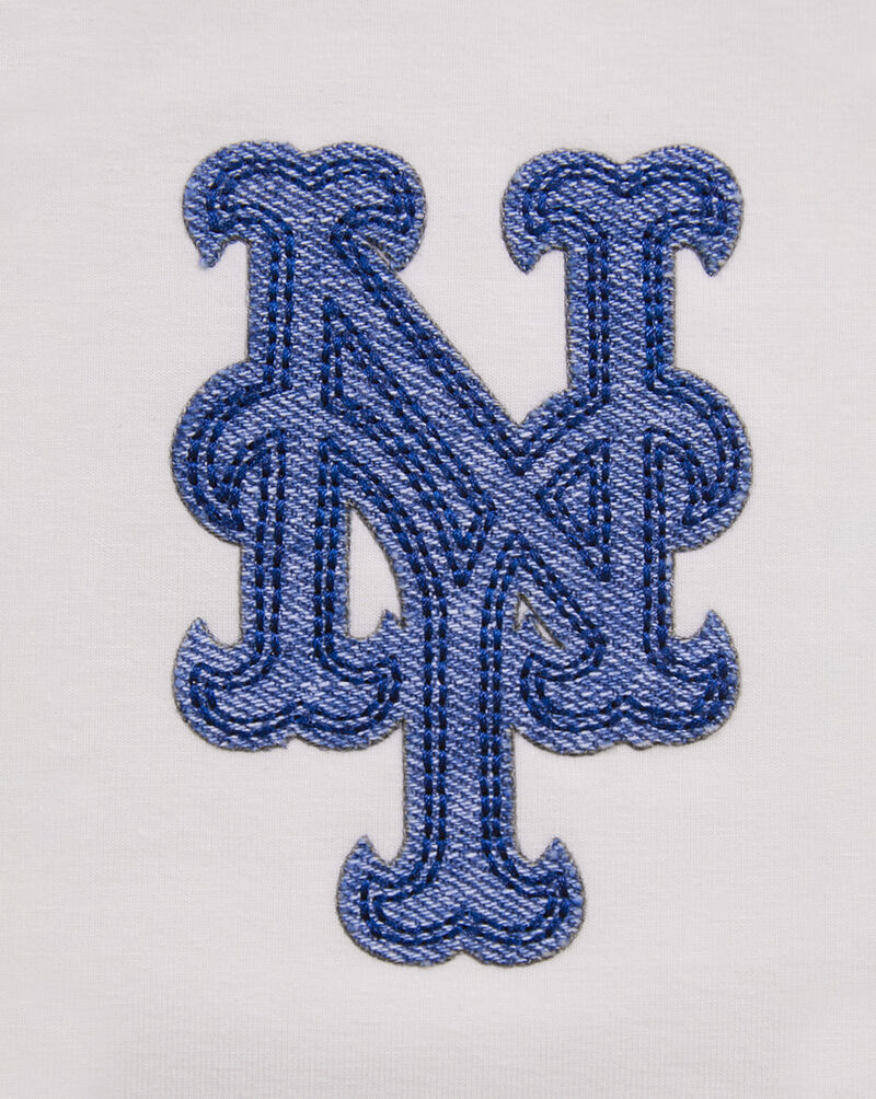 PRO STANDARD New York Mets Varsity Blues Boxy Tee  LNMA39037-LIN cream 2