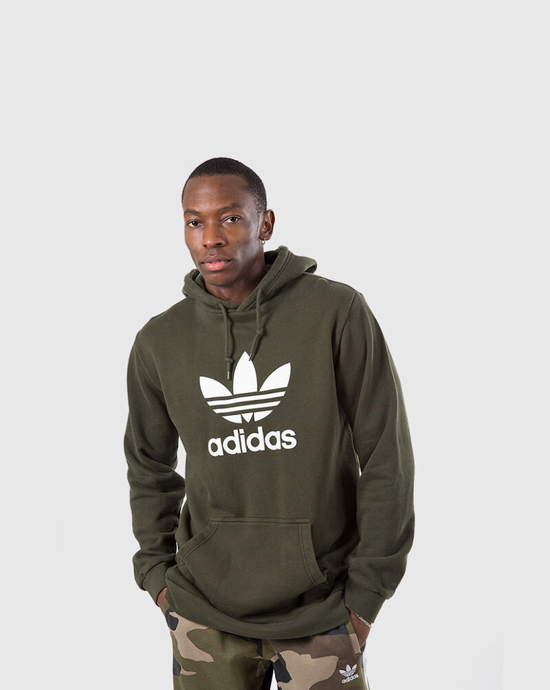 Shop adidas Trefoil Pullover Hoodie DT7970 green | SNIPES USA