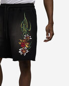 Smoke Rise Printed Terry Shorts KS25264SN-BLK Black 3