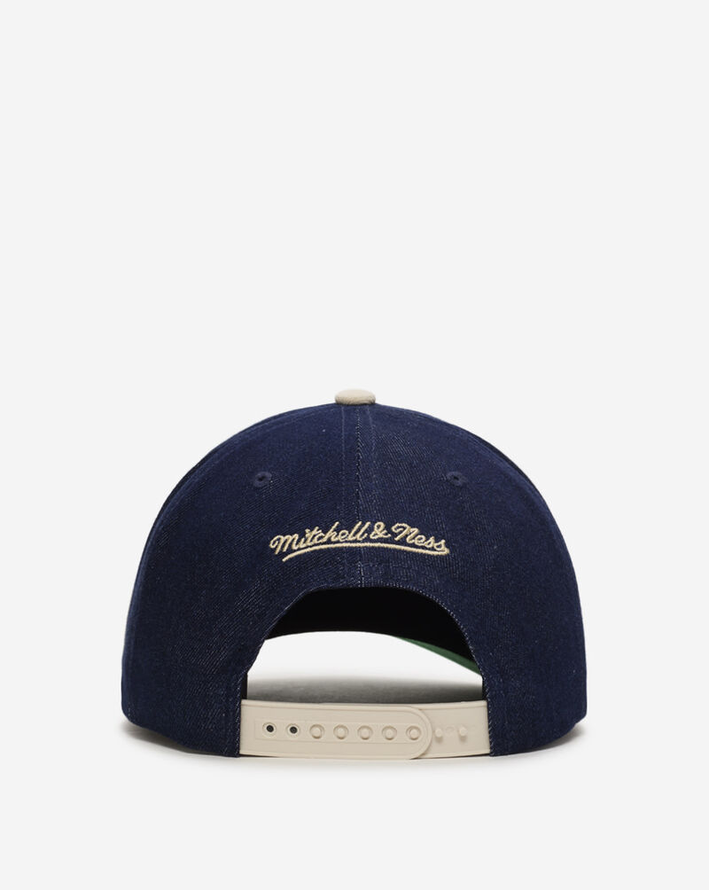 Mitchell  Ness Detroit Tigers Pro Pinch Denim Chainstitch Snapback Hat HP14680-DTIDNCR Blue 3