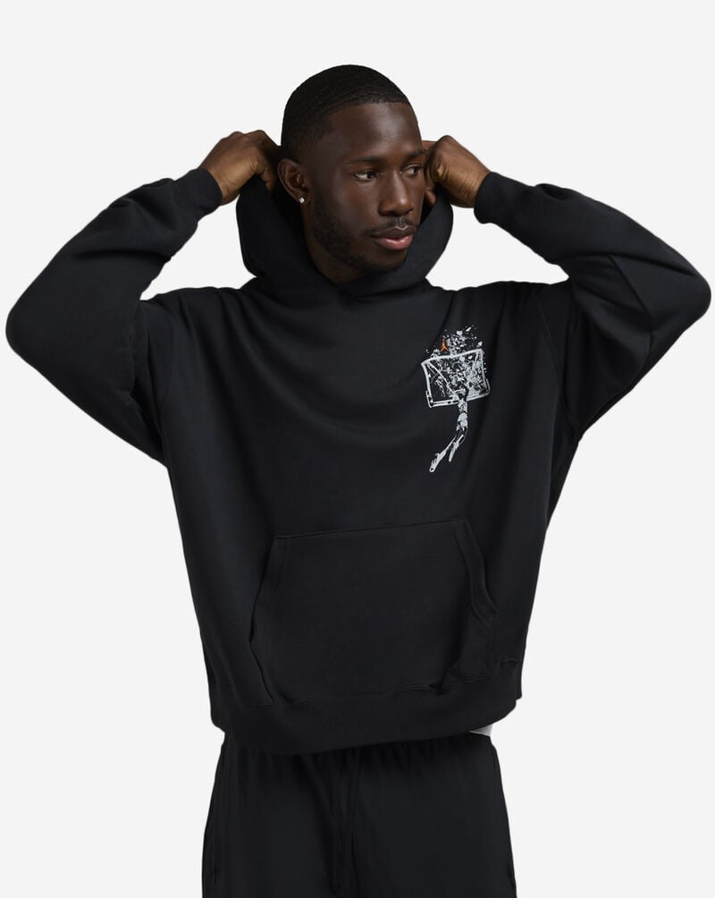 Jordan Brooklyn Oversized Pullover Hoodie IF5853-010 Black 1
