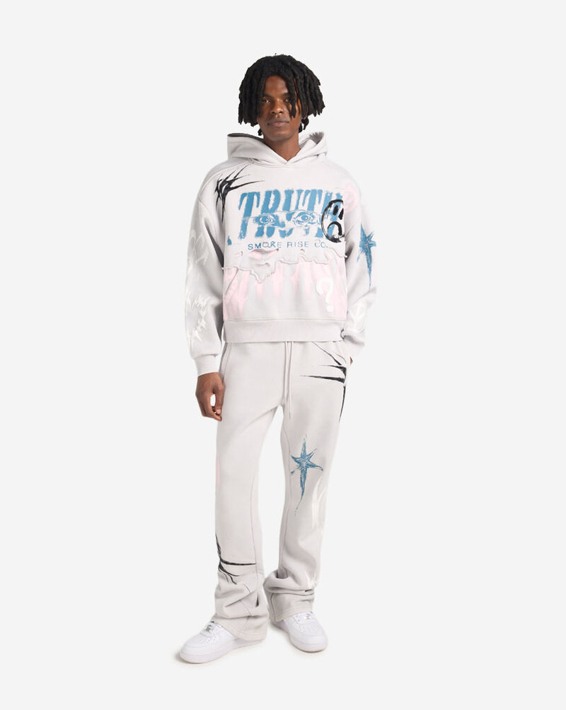 Smoke Rise Truth Fleece Pants FP26F558SNZ-MIC White 4