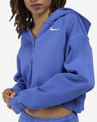 Nike NSW Phoenix Fleece Oversized Cropped Henley Hoodie IF0258-460 Blue 3