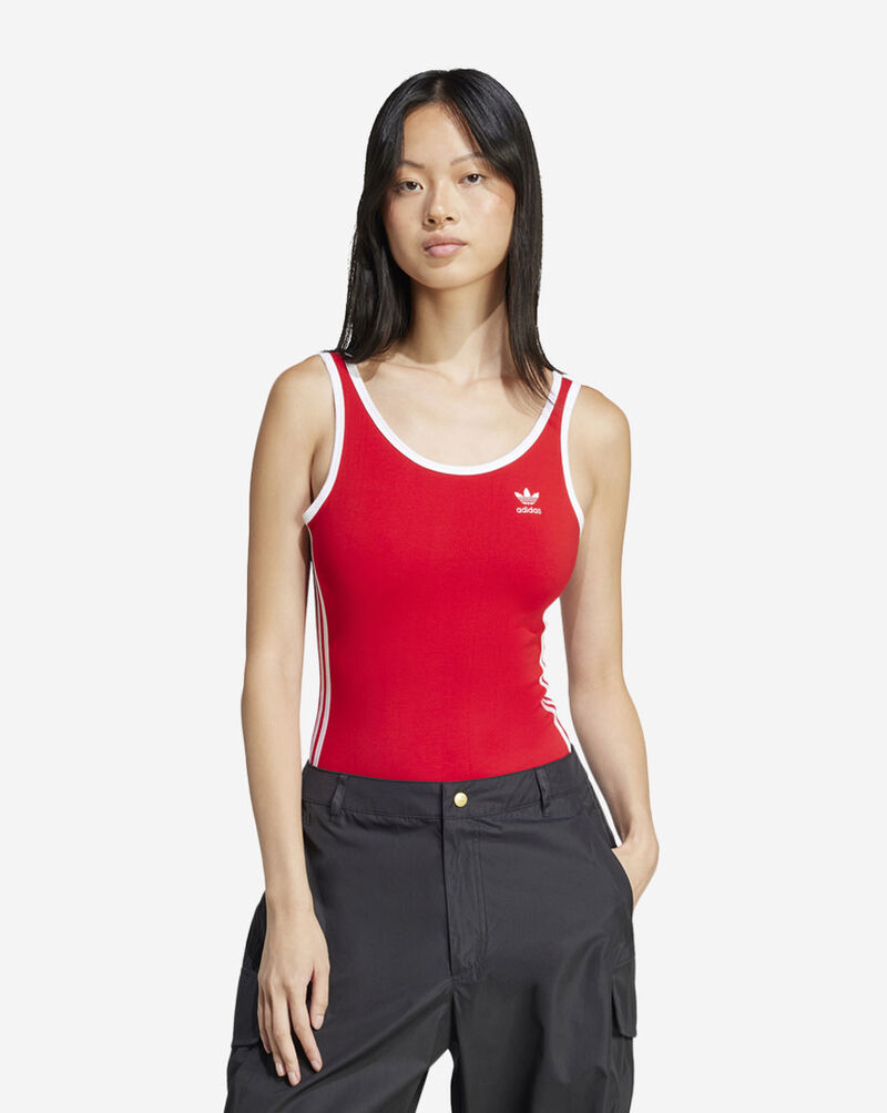 adidas 3-Stripes Bodysuit  JD4632 Red 1