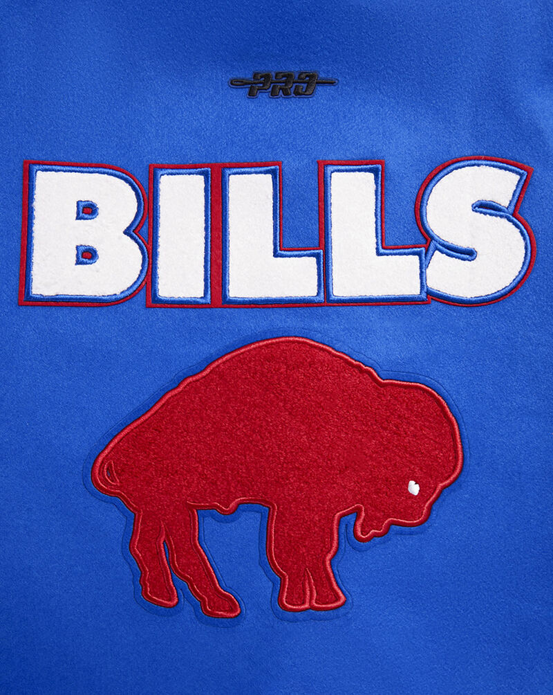 PRO STANDARD Buffalo Bills Retro Classic Rib Wool Varsity Jacket FBBH43999-RYR Blue 2