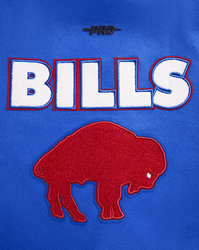 Buffalo Bills Retro Classic Rib Wool Varsity Jacket