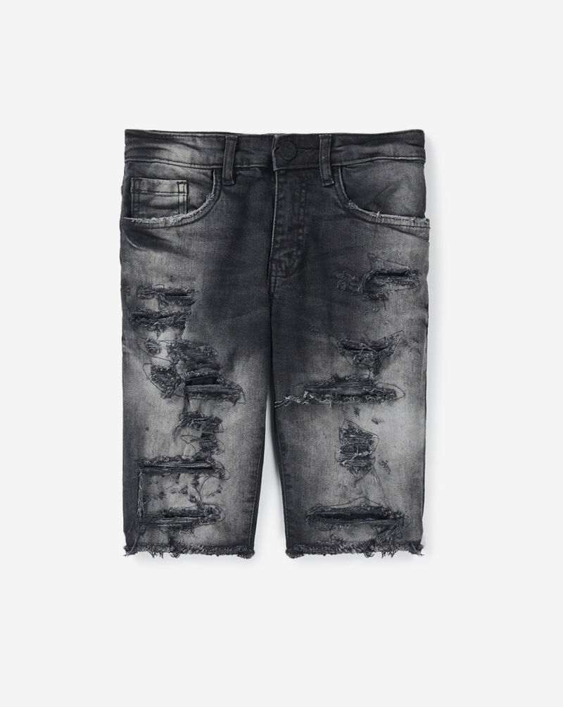 Jordan Craig Kids' Distressed Shorts (8-16) J333SB-BLACKSHADOW Black 1
