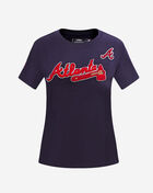 PRO STANDARD Atlanta Braves Classic Slim Fit Tee  LABA34347-MDN Blue 1