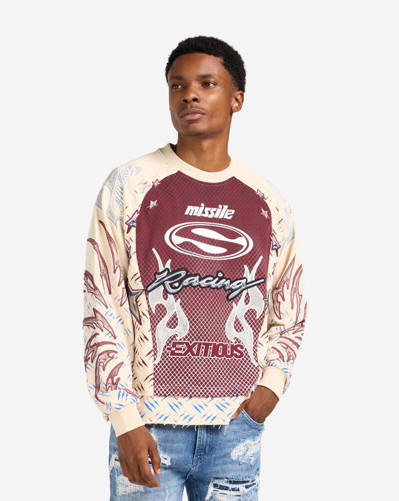 Smoke Rise Pursue Long Sleeve Tee  FO26F551SN-TAP cream 1
