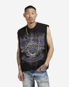 Smoke Rise Dystopian Crop Muscle Tank KT25256SN-BLK Black 1