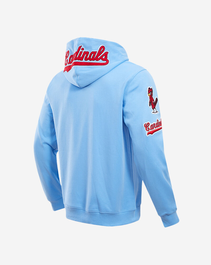 PRO STANDARD St. Louis Cardinals Classic Chenille Double Knit Pull Over Hoodie  LSC531625-UNI Blue 3