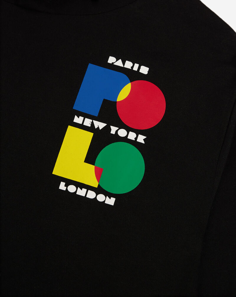 Polo Ralph Lauren Grade School Logo Cotton Jersey Hooded Tee 323934259001-BLK Black 2