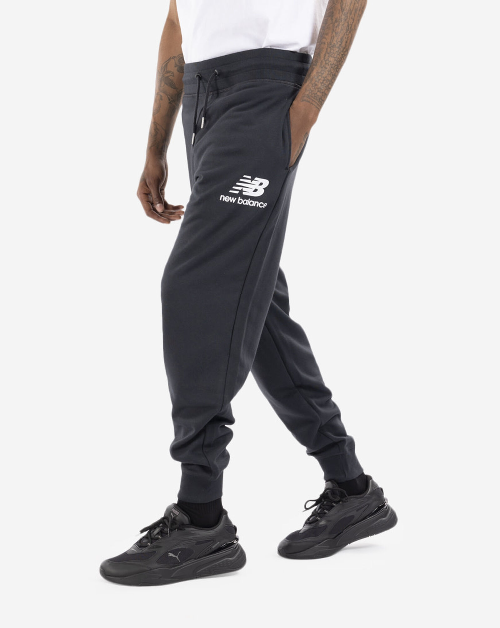 essentials stacked logo sweatpants