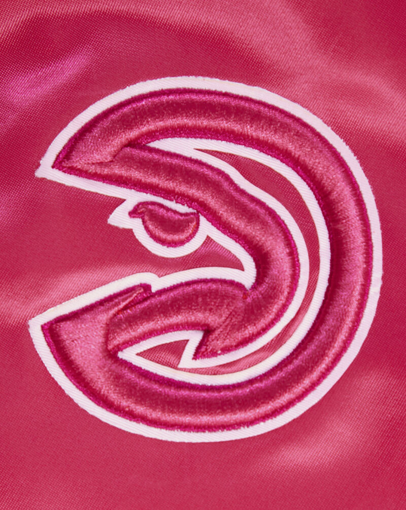 PRO STANDARD Atlanta Hawks Triple Pink Satin Jacket BAHU59238-BPU Pink 4