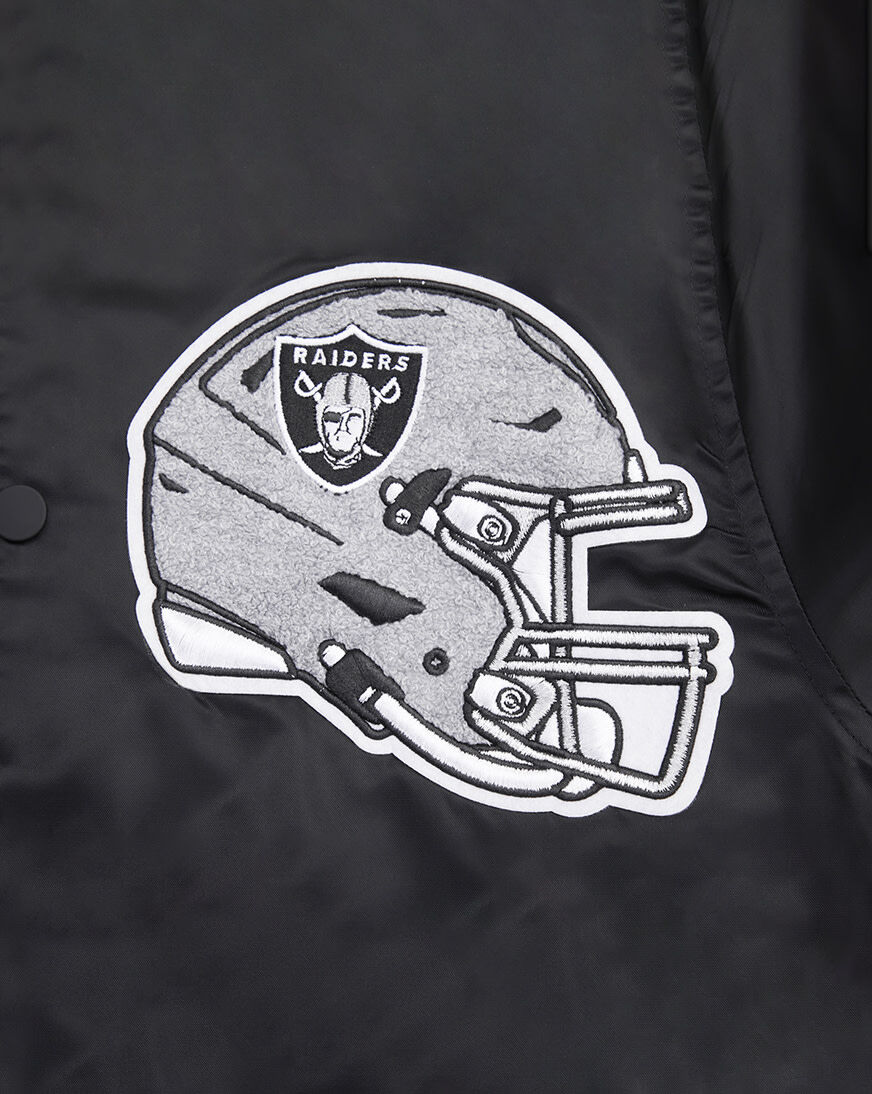 Shop PRO STANDARD Las Vegas Raiders Mash Up Rib Satin Jacket