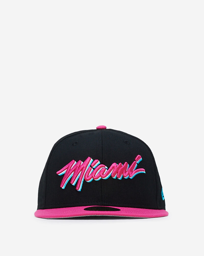 New Era 59Fifty Miami Wording Fitted Hat 70473690 Black 2