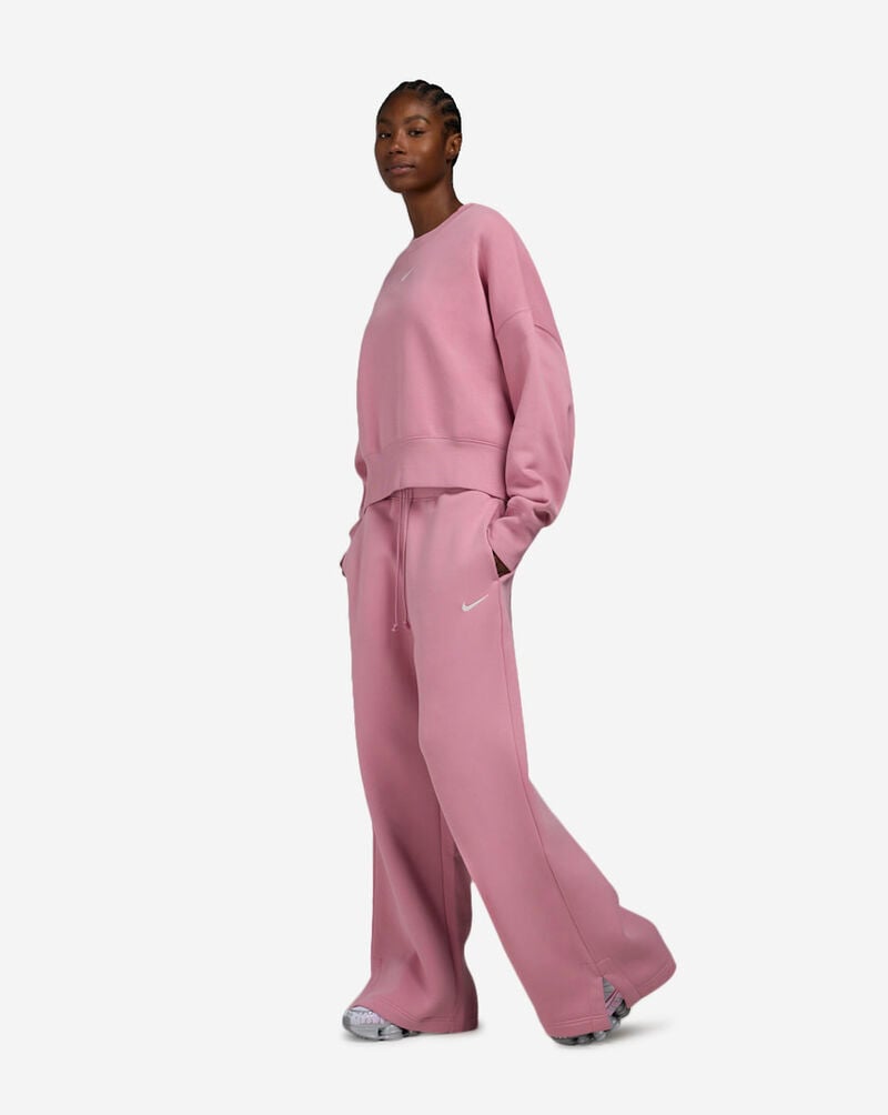 Nike NSW Phoenix Fleece Wide-Leg Sweatpants DQ5615-699 Pink 4