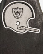 PRO STANDARD Oakland Raiders Retro Classic Rib Wool Varsity Jacket FORH43613-EBK cream 4