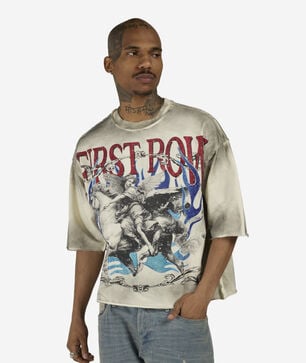 Greek Mythology Mini Terry Cropped Tee