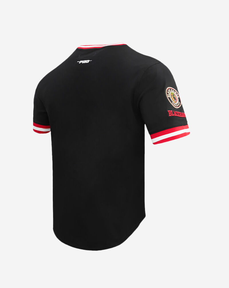 PRO STANDARD Chicago Blackhawks Retro Classic Double Knit Tee HCB167536-BKR Black 3