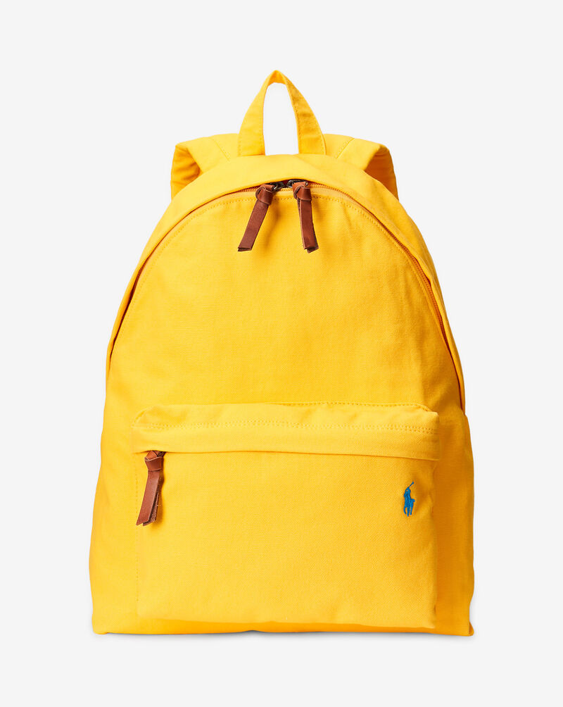 Shop Polo Ralph Lauren Canvas Backpack 405842685017 yellow