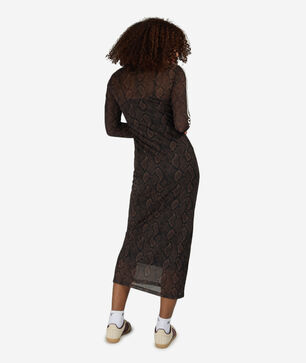 Snake Print Maxi Dress