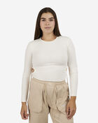 Side Ruched Long Sleeve Crop Top