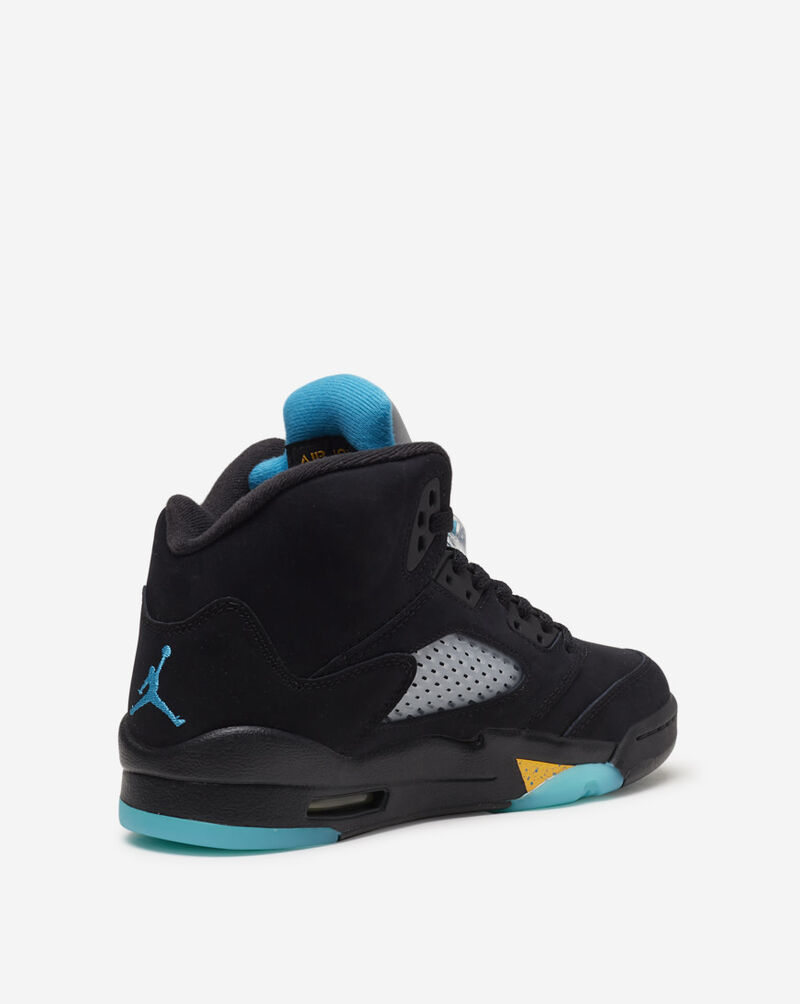 Jordan 5 Retro Black/Aquatone/Taxi Men's Shoe