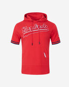 St. Louis Cardinals Classic Chenille Double Knit Short Sleeve Pull Over Hoodie 