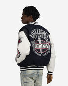 Smoke Rise Luxe Legacy Wool Varsity Jacket  OH25697SN-NAV Blue 2