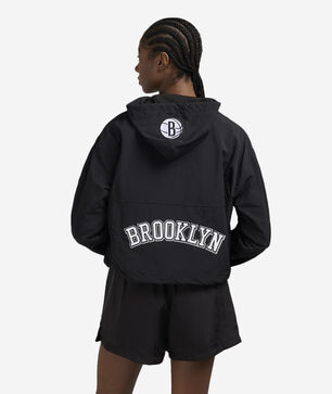 Brooklyn Nets Classic Wind Woven 1/2 Zip Jacket