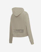Detroit Pistons Neutral Cropped Pullover Hoodie