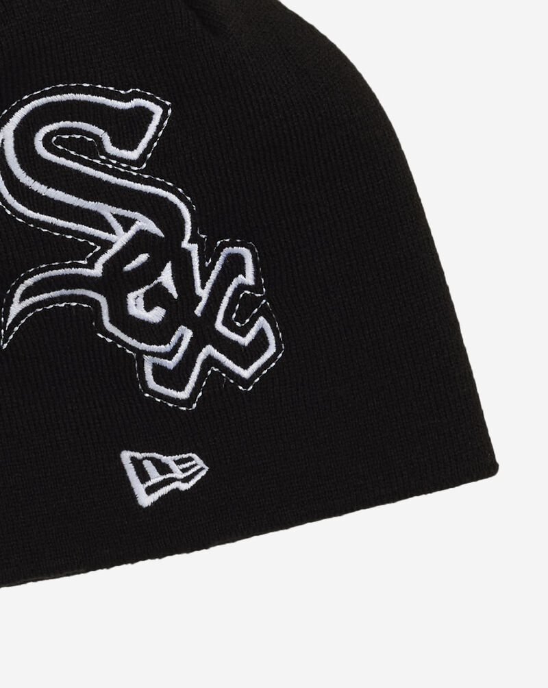 New Era Chicago White Sox Script Oversized Logo Knit 60981480 Black 4