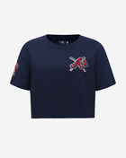 PRO STANDARD Atlanta Braves Mash Up Boxy Tee  LABA35143-MDN Blue 1