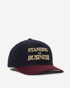 Field Grade Standing On Business Wool Trucker Hat 1005040 Red 1