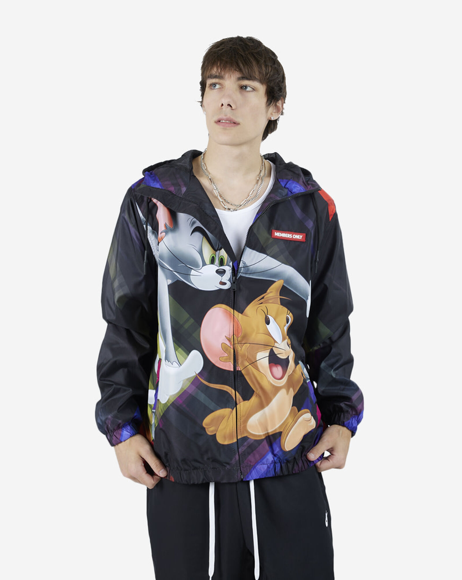 Members Only, Jackets & Coats, Xl Members Only Tom And Jerry Wind Breaker  Hoodie