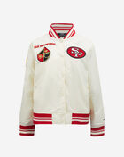 PRO STANDARD San Francisco 49Ers Retro Classic Rib Satin Jacket FS4U43619-ERD cream 1