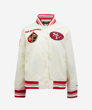 San Francisco 49Ers Retro Classic Rib Satin Jacket