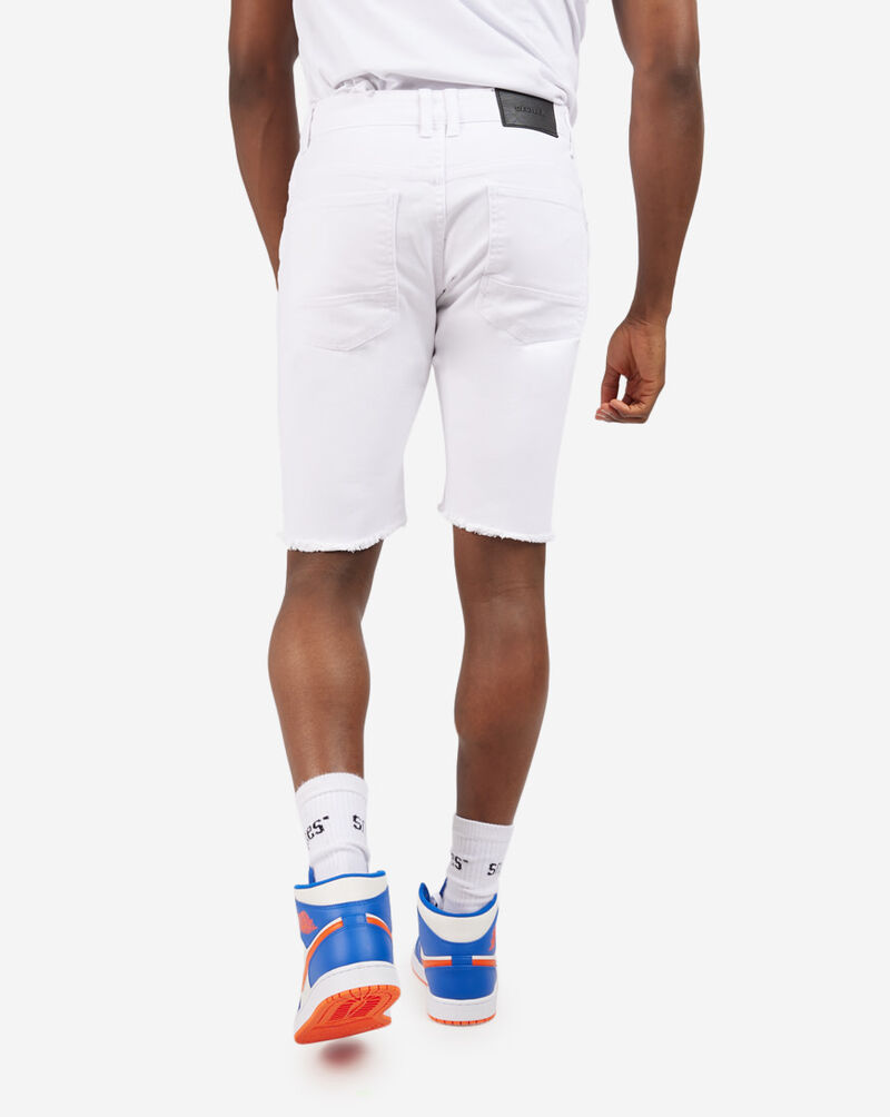 Smoke Rise Rip and Repair Denim Shorts JS-21121SNZ-G12 White 3