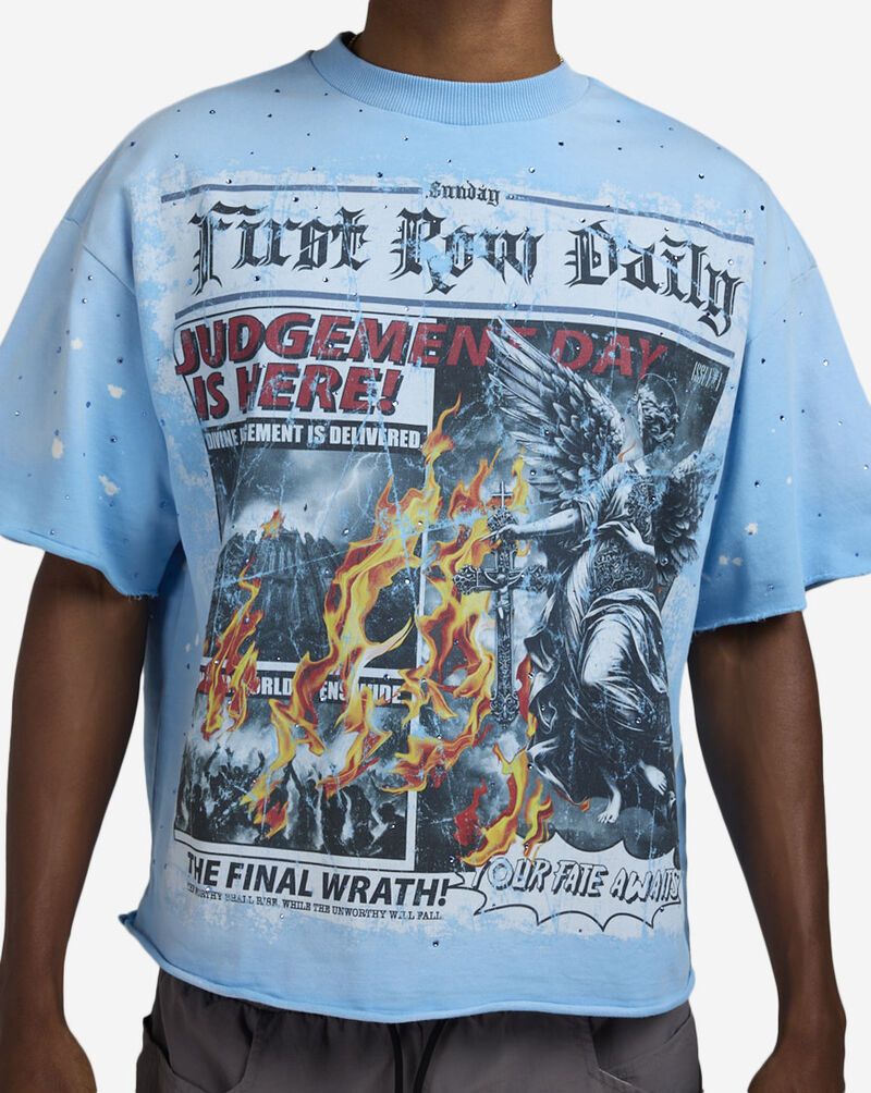 First Row Judgement Day Terry Tee FRM3028-BLU Blue 3